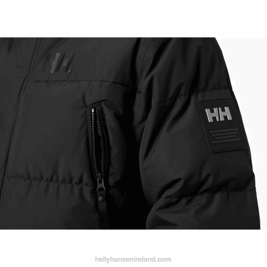 BLACK 8V222F380 Helly-Hansen MEN'S REINE PUFFY JACKET