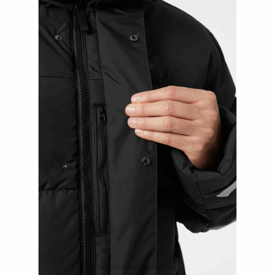 BLACK 8V222F380 Helly-Hansen MEN'S REINE PUFFY JACKET
