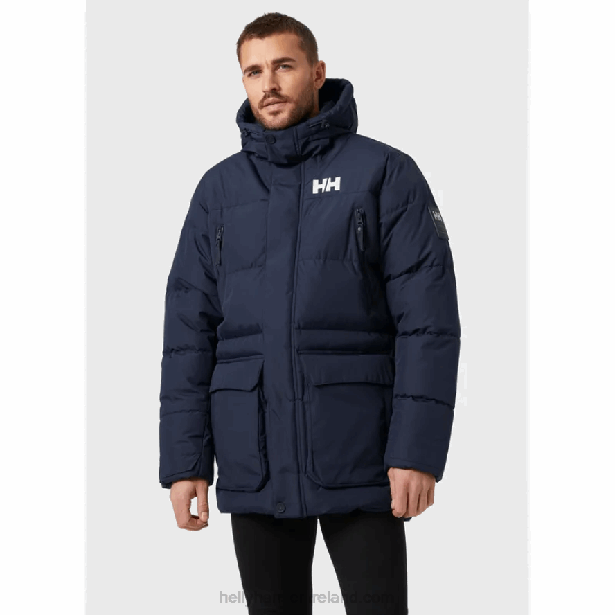 NAVY 8V222F381 Helly-Hansen MEN'S REINE PUFFY JACKET