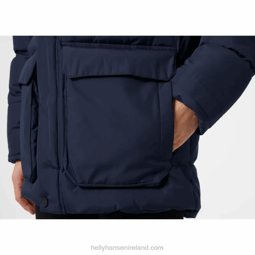 NAVY 8V222F381 Helly-Hansen MEN'S REINE PUFFY JACKET