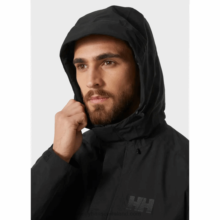BLACK 8V222F180 Helly-Hansen MEN'S BANFF INSULATED JACKET