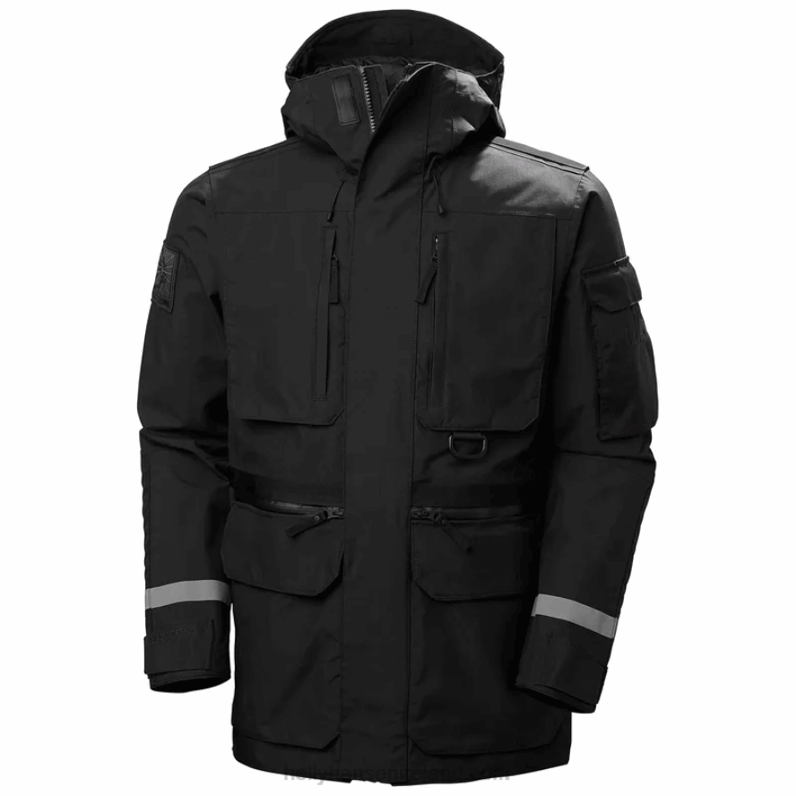BLACK 8V222F290 Helly-Hansen MEN'S ARCTIC TRANSITION PARKA