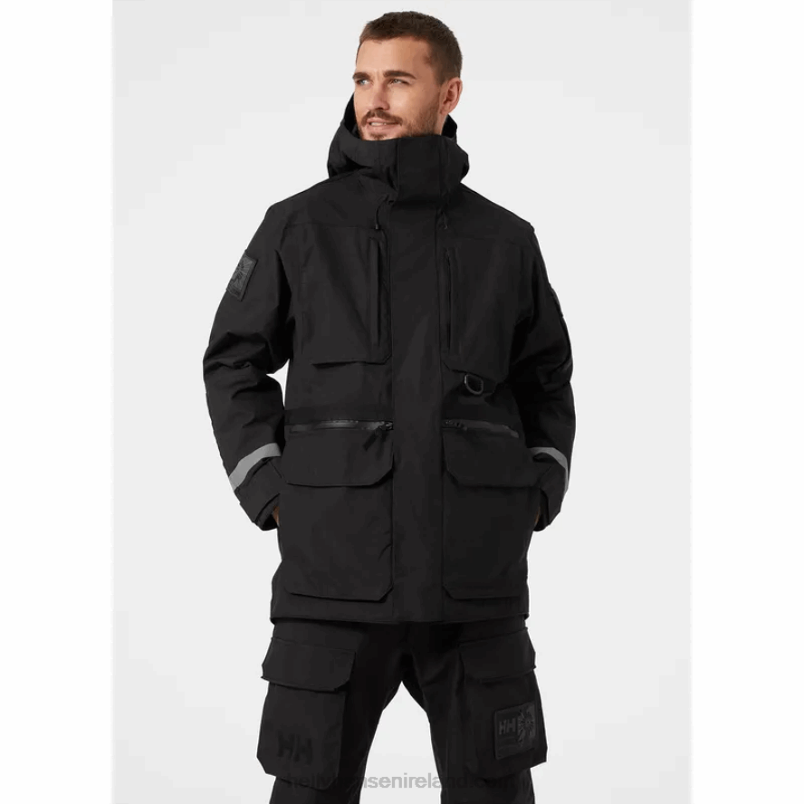 BLACK 8V222F290 Helly-Hansen MEN'S ARCTIC TRANSITION PARKA