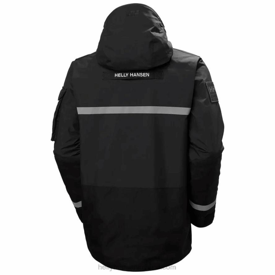 BLACK 8V222F290 Helly-Hansen MEN'S ARCTIC TRANSITION PARKA