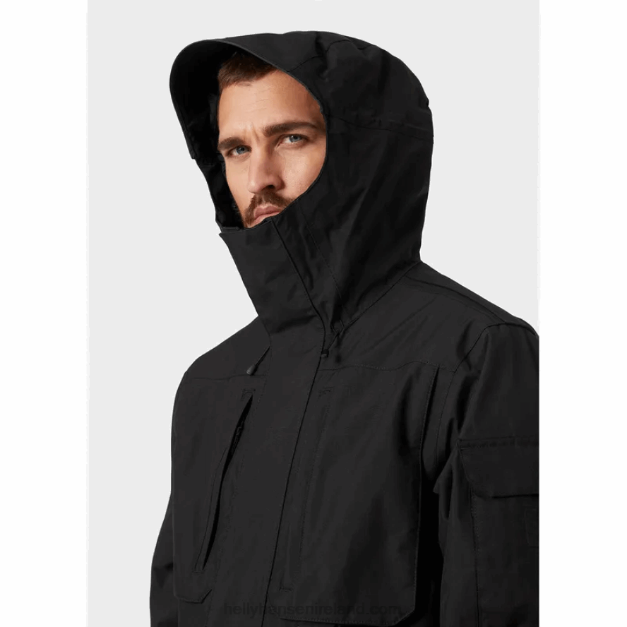 BLACK 8V222F290 Helly-Hansen MEN'S ARCTIC TRANSITION PARKA