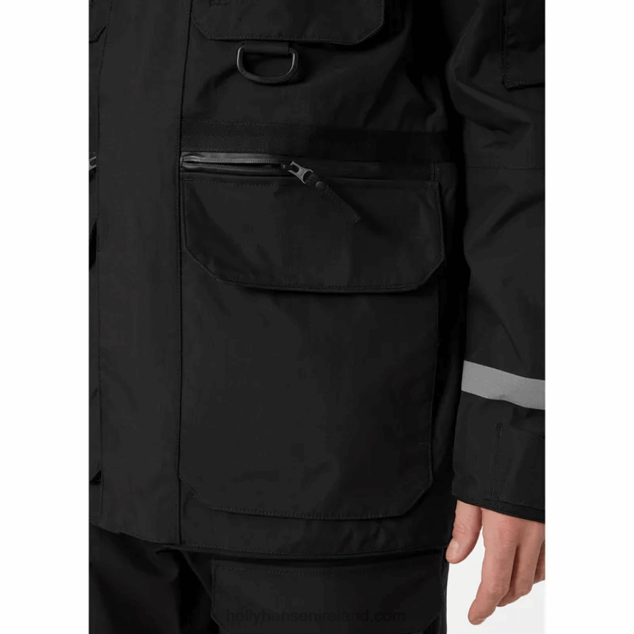 BLACK 8V222F290 Helly-Hansen MEN'S ARCTIC TRANSITION PARKA