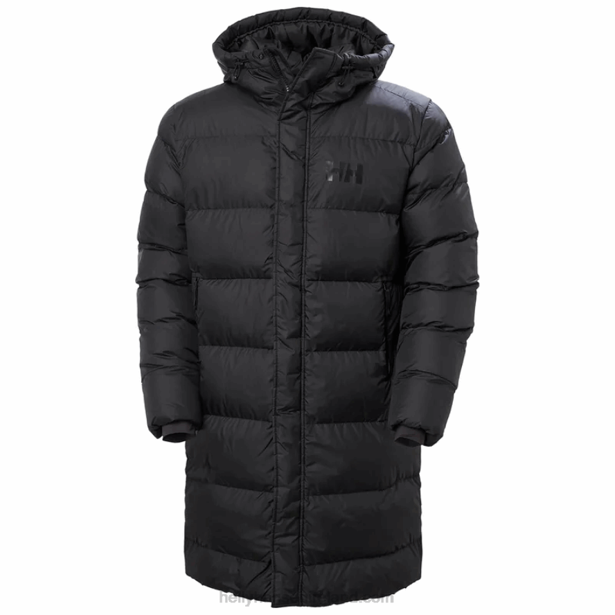 BLACK 8V222F338 Helly-Hansen MEN'S ACTIVE LONG WINTER PARKA