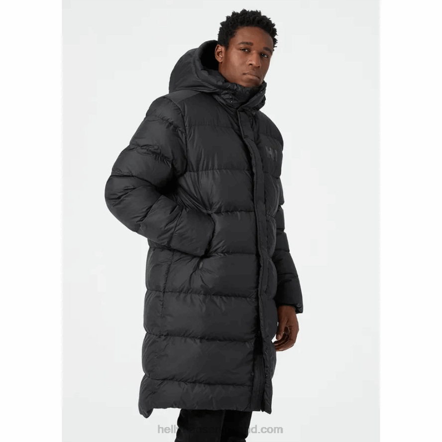 BLACK 8V222F338 Helly-Hansen MEN'S ACTIVE LONG WINTER PARKA