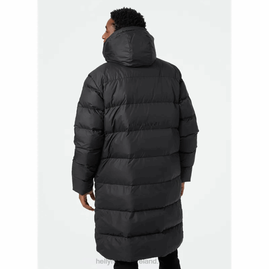 BLACK 8V222F338 Helly-Hansen MEN'S ACTIVE LONG WINTER PARKA