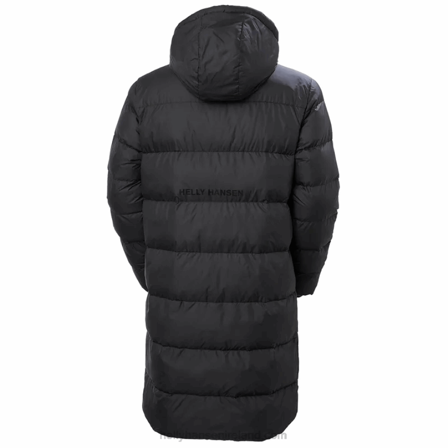 BLACK 8V222F338 Helly-Hansen MEN'S ACTIVE LONG WINTER PARKA