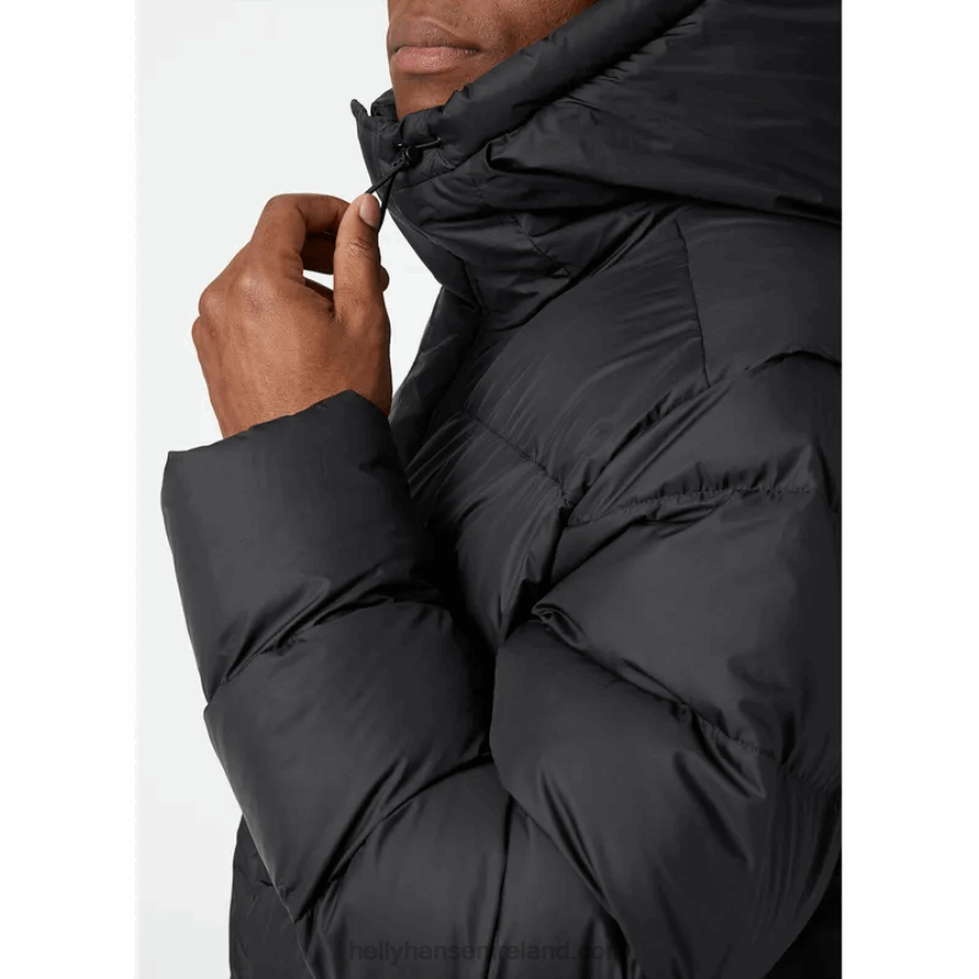 BLACK 8V222F338 Helly-Hansen MEN'S ACTIVE LONG WINTER PARKA