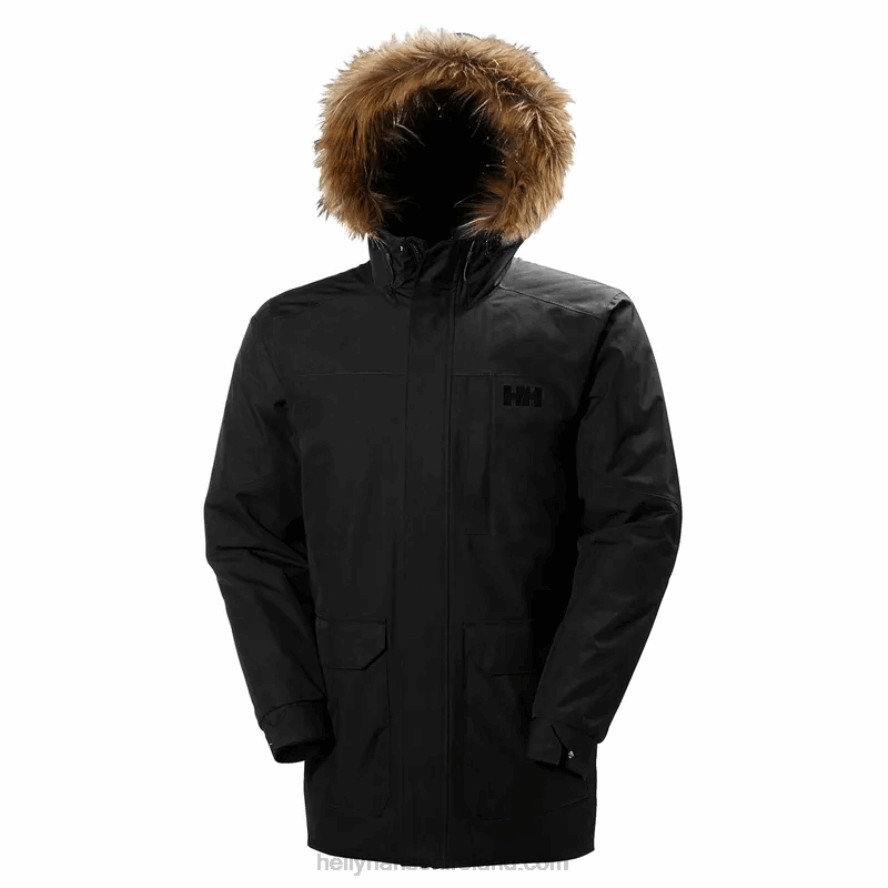 BLACK 8V222F373 Helly-Hansen MEN'S DUBLINER WINTER PARKA
