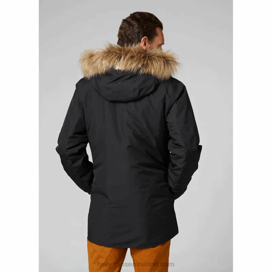 BLACK 8V222F373 Helly-Hansen MEN'S DUBLINER WINTER PARKA