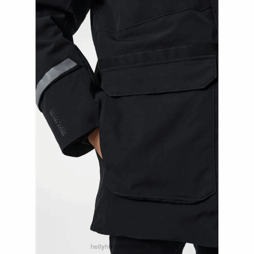 BLACK 8V222F385 Helly-Hansen MEN'S VARANGER DOWN PARKA