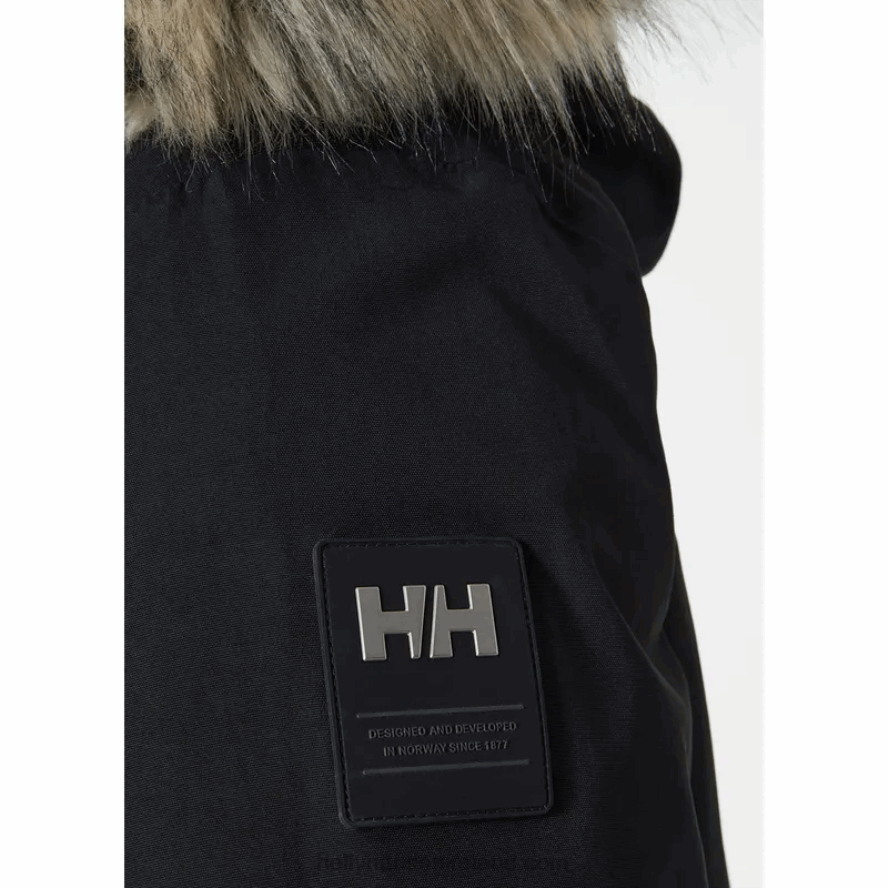 BLACK 8V222F385 Helly-Hansen MEN'S VARANGER DOWN PARKA