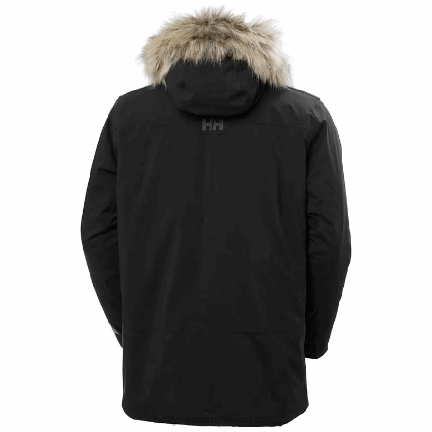 BLACK 8V222F392 Helly-Hansen MEN'S REINE WINTER PARKA