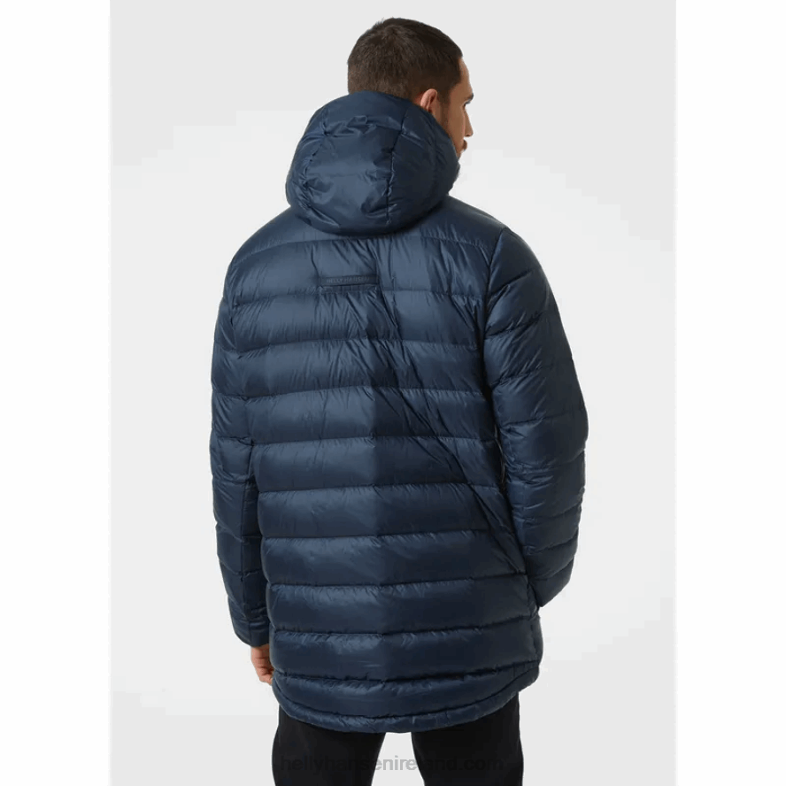 NAVY 8V222F336 Helly-Hansen MEN'S RWB RIGGING DOWN PARKA