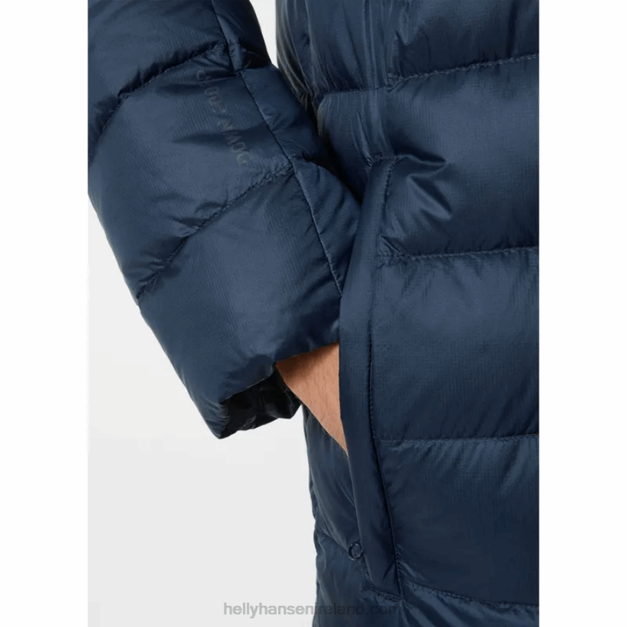 NAVY 8V222F336 Helly-Hansen MEN'S RWB RIGGING DOWN PARKA