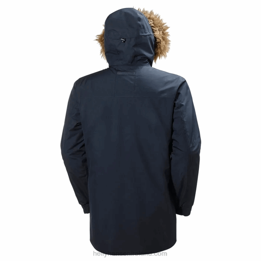 NAVY 8V222F374 Helly-Hansen MEN'S DUBLINER WINTER PARKA
