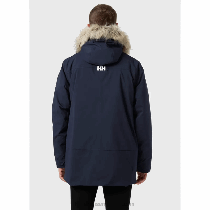 NAVY 8V222F393 Helly-Hansen MEN'S REINE WINTER PARKA