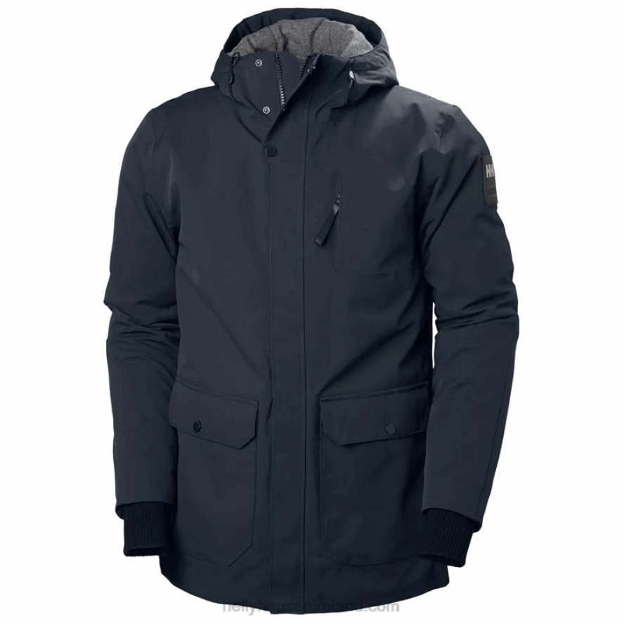 NAVY 8V222F394 Helly-Hansen NEN'S HT SKYLINE PARKA