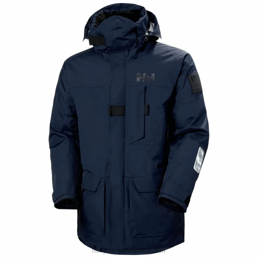 NAVY 8V222F54 Helly-Hansen MEN'S ARCTIC OCEAN H2FLOW PARKA
