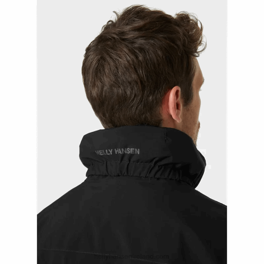 BLACK 8V222F246 Helly-Hansen MEN'S VICTOR RAIN JACKET