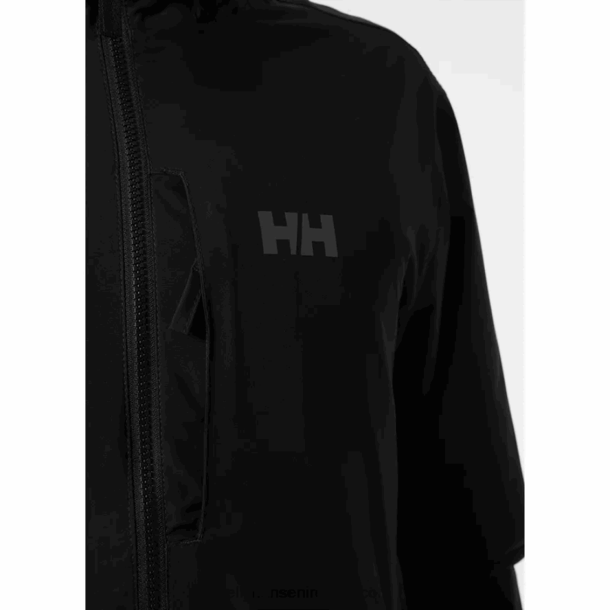 BLACK 8V222F246 Helly-Hansen MEN'S VICTOR RAIN JACKET