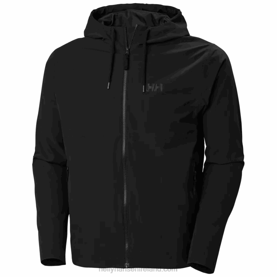 BLACK 8V222F249 Helly-Hansen MEN'S URBAN RIGGING RAIN JACKET