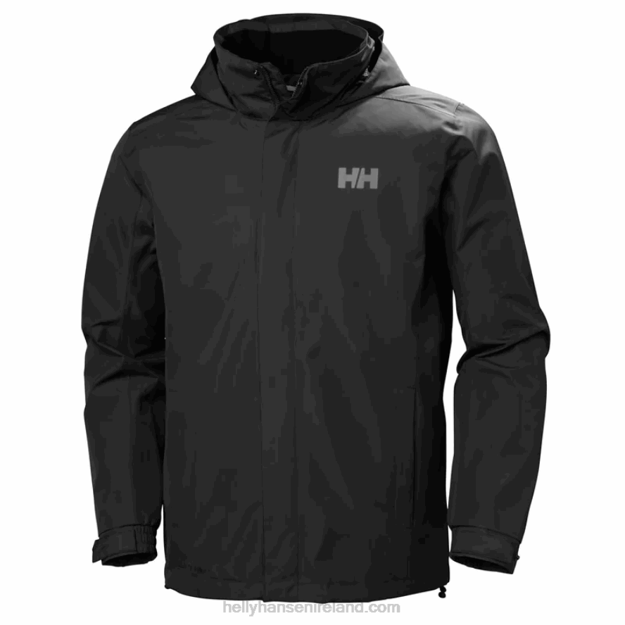 BLACK 8V222F260 Helly-Hansen MEN'S DUBLINER WATERPROOF JACKET