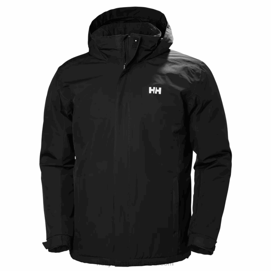 BLACK 8V222F266 Helly-Hansen MEN'S DUBLINER INSULATED WATERPROOF JACKET