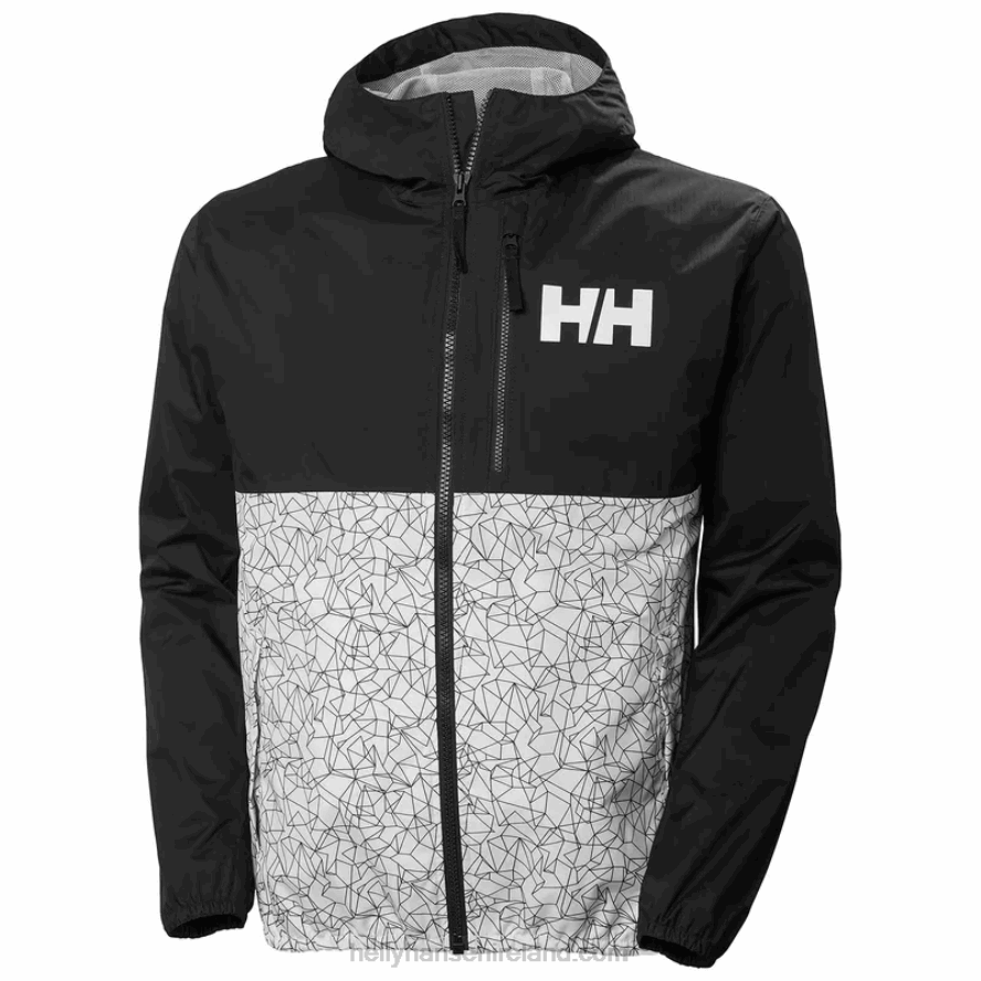 BLACK 8V222F284 Helly-Hansen MEN'S BELFAST 2 PACKABLE JACKET