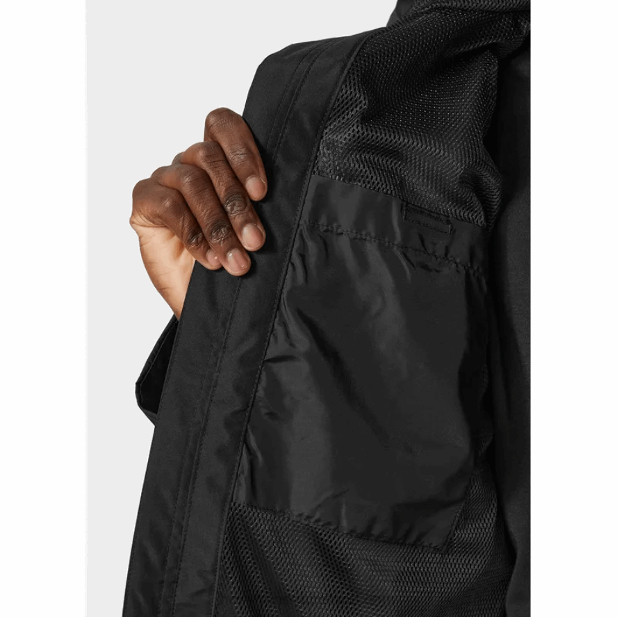 BLACK 8V222F292 Helly-Hansen MEN'S PORTLAND RAIN JACKET