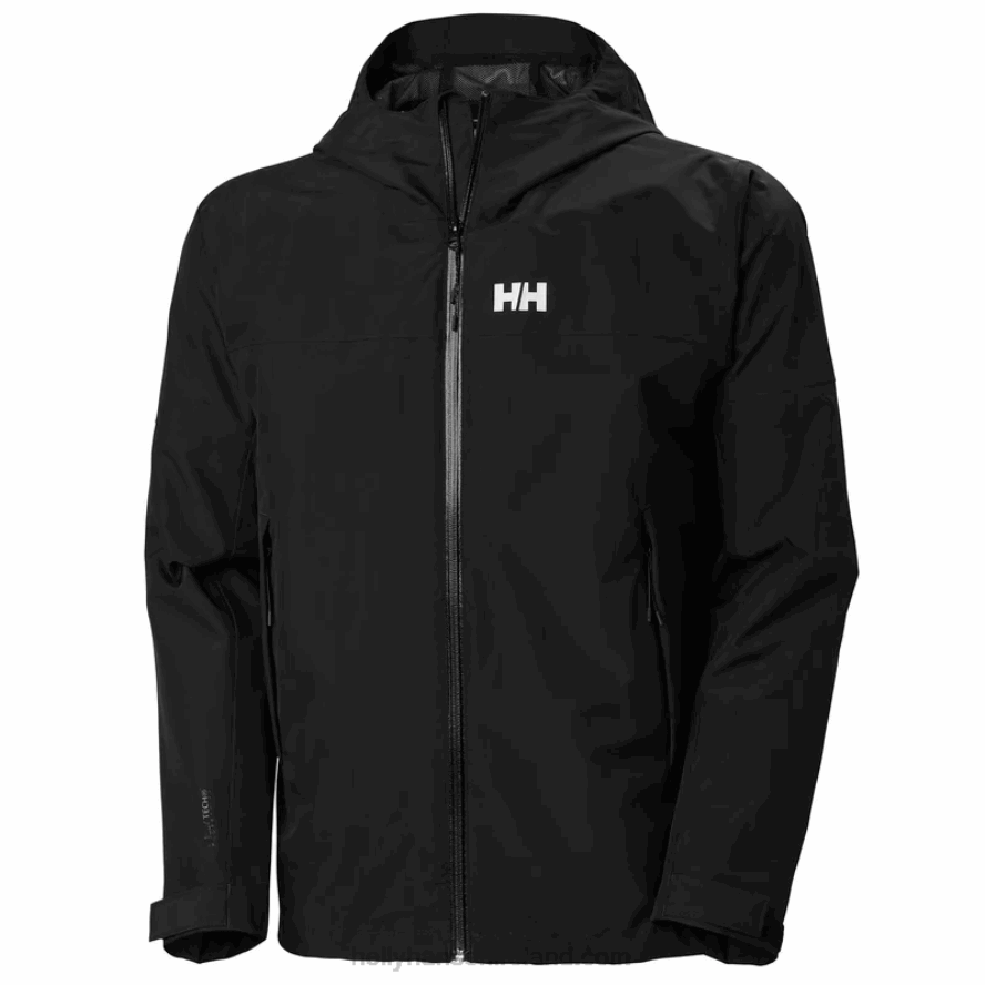 BLACK 8V222F296 Helly-Hansen MEN'S ACTIVE OCEAN BOUND JACKET