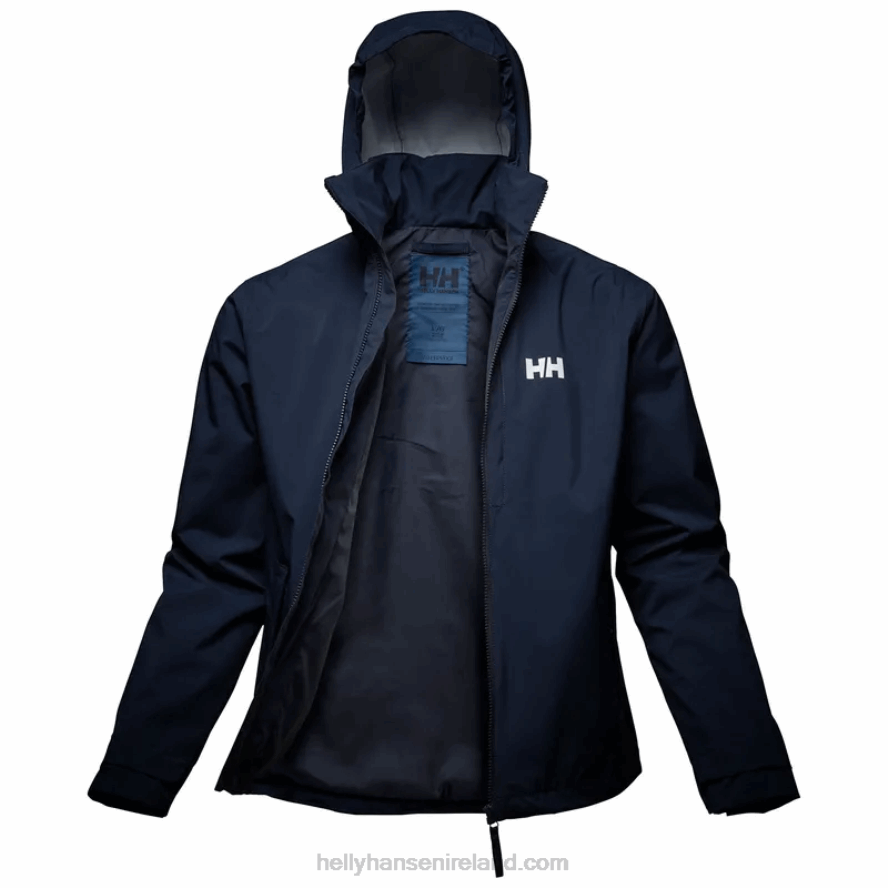 NAVY 8V222F247 Helly-Hansen MEN'S VICTOR RAIN JACKET