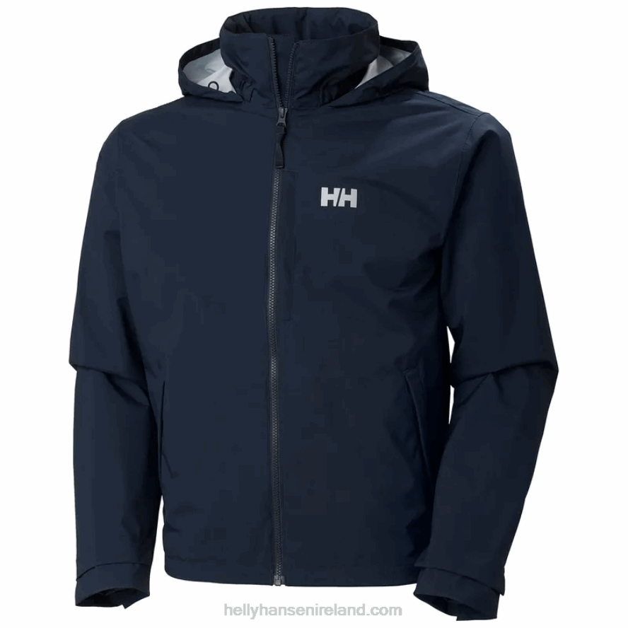 NAVY 8V222F247 Helly-Hansen MEN'S VICTOR RAIN JACKET
