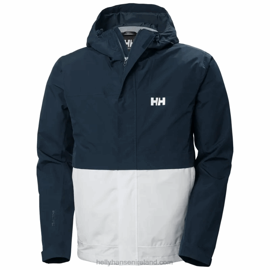 NAVY 8V222F255 Helly-Hansen MEN'S FLEX RAIN JACKET
