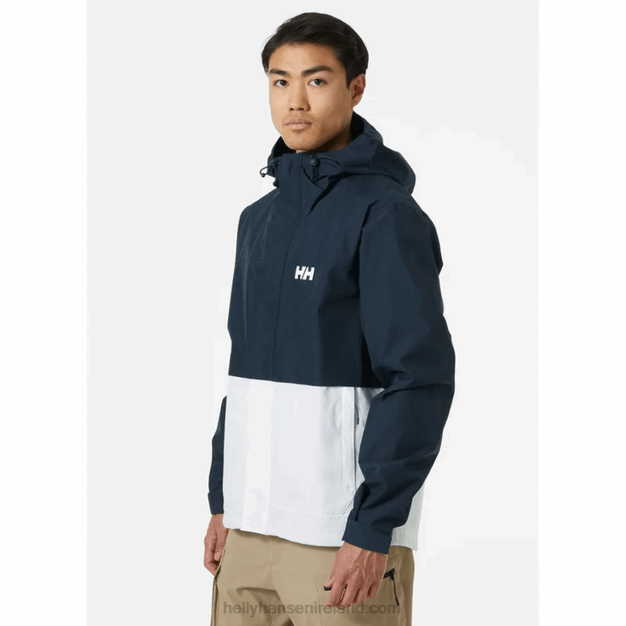 NAVY 8V222F255 Helly-Hansen MEN'S FLEX RAIN JACKET