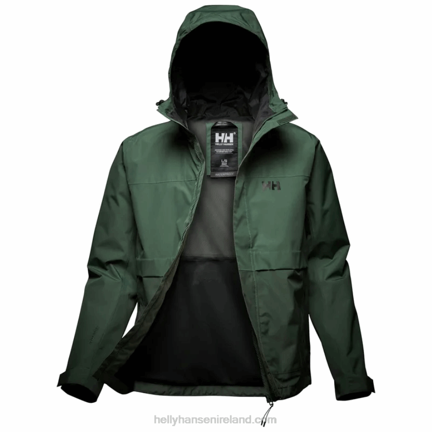 SPRUCE 8V222F254 Helly-Hansen MEN'S FLEX RAIN JACKET