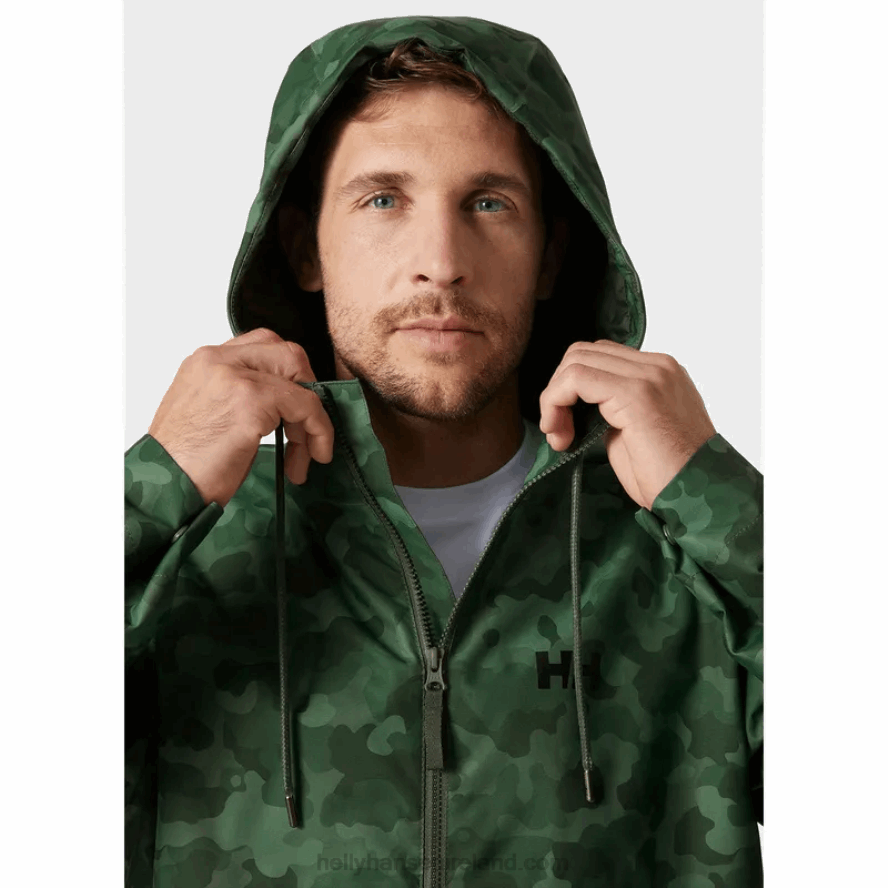SPRUCE CAMO 8V222F248 Helly-Hansen MEN'S URBAN RIGGING RAIN JACKET