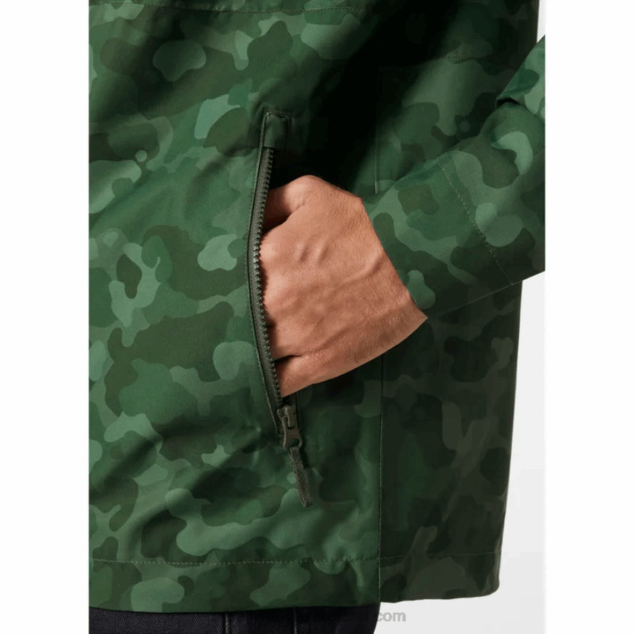 SPRUCE CAMO 8V222F248 Helly-Hansen MEN'S URBAN RIGGING RAIN JACKET