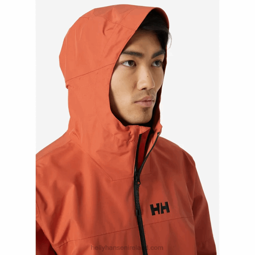 TERRACOTTA 8V222F294 Helly-Hansen MEN'S ACTIVE OCEAN BOUND JACKET