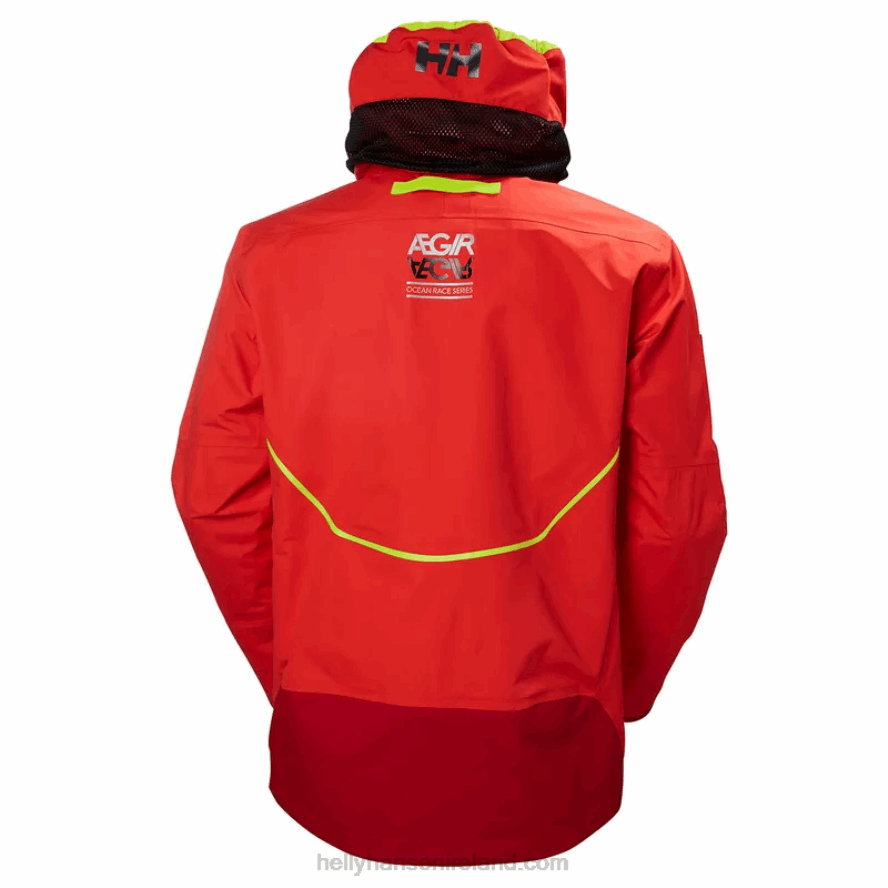 ALERT RED 8V222F34 Helly-Hansen MEN'S AEGIR RACE SAILING JACKET