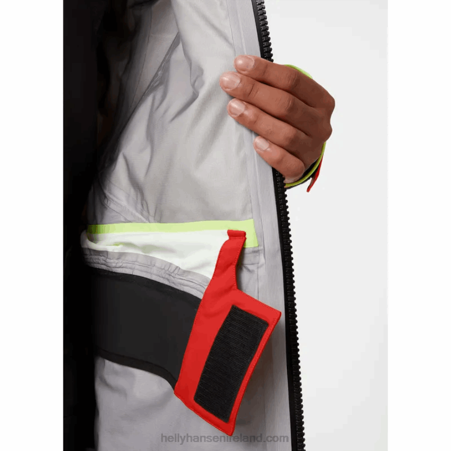 ALERT RED 8V222F44 Helly-Hansen MEN'S AEGIR OCEAN SAILING JACKET