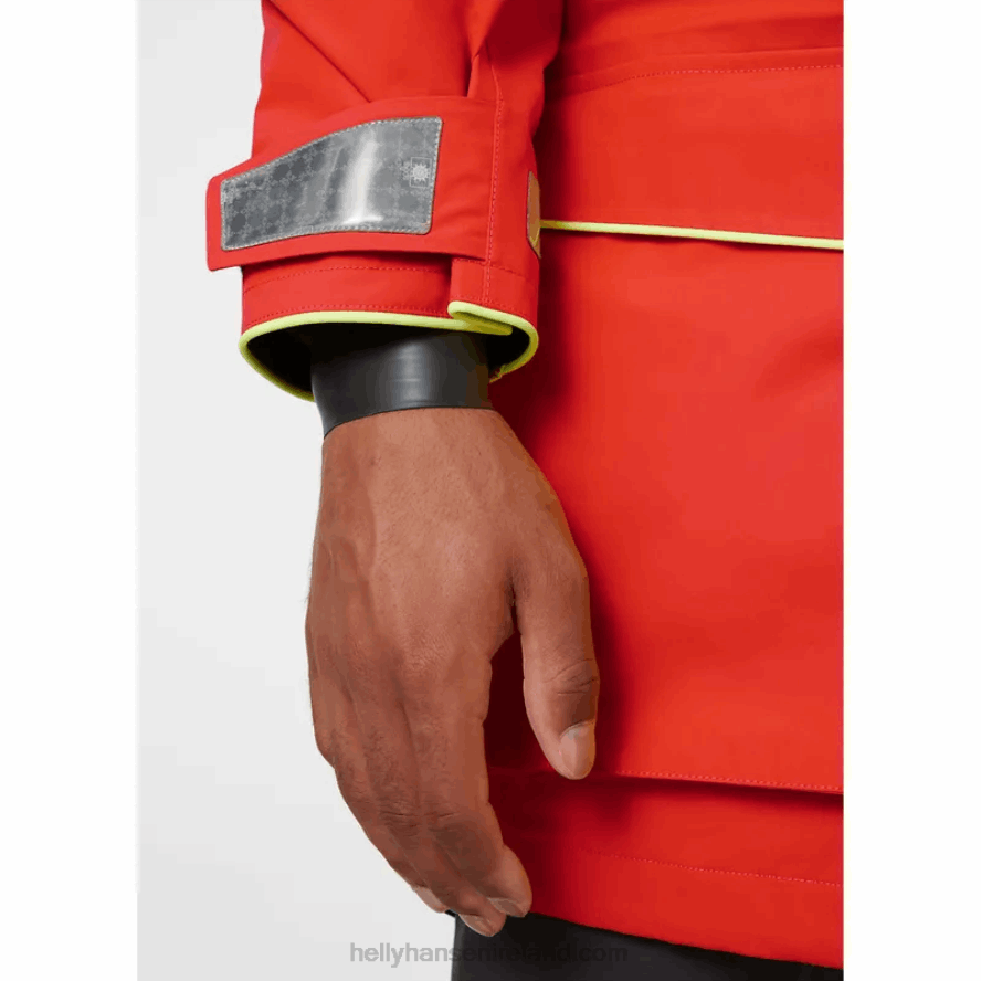 ALERT RED 8V222F44 Helly-Hansen MEN'S AEGIR OCEAN SAILING JACKET