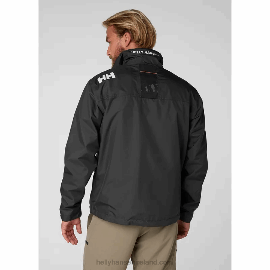BLACK 8V222F31 Helly-Hansen MEN'S CREW SAILING JACKET