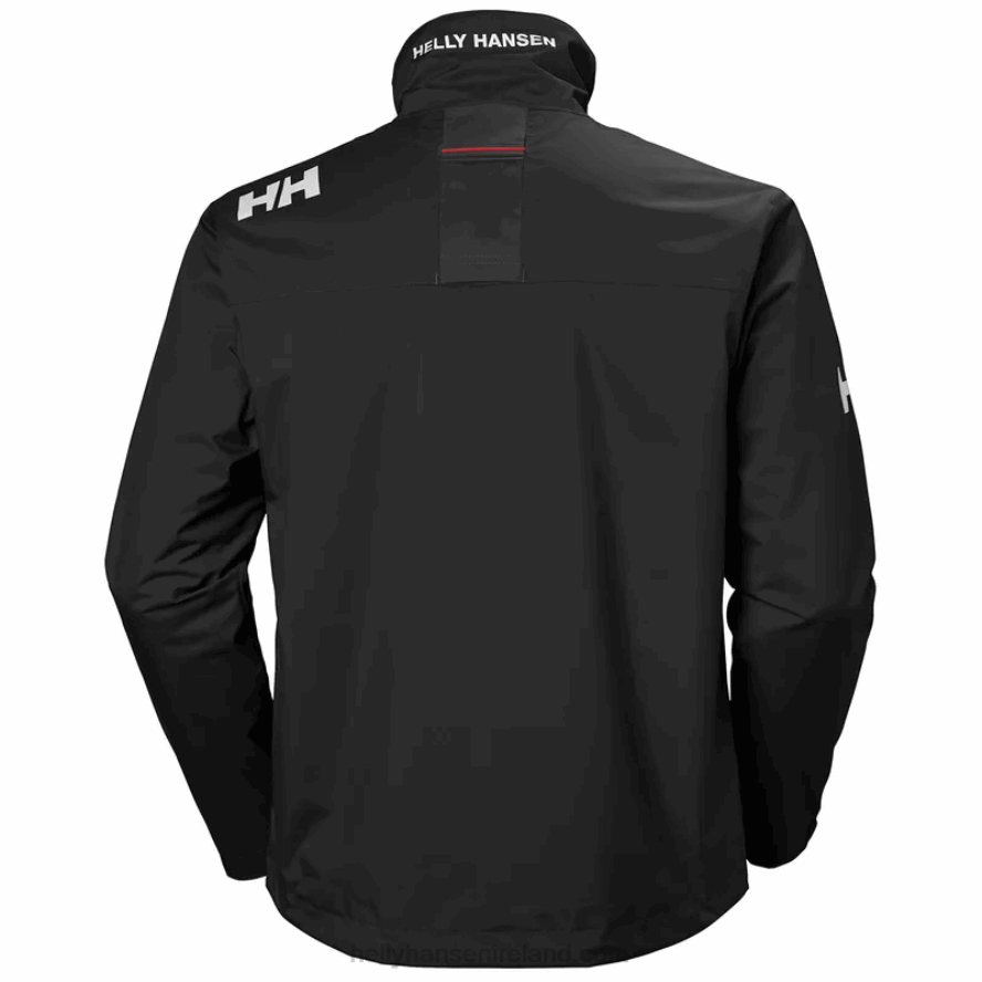 BLACK 8V222F31 Helly-Hansen MEN'S CREW SAILING JACKET