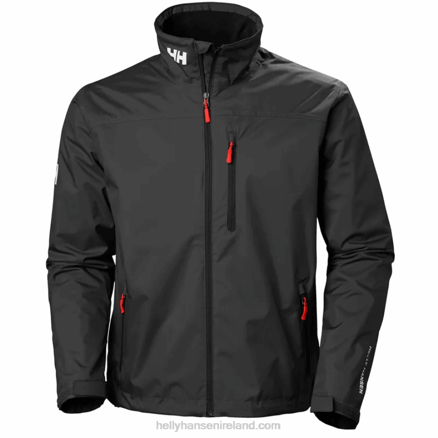 BLACK 8V222F7 Helly-Hansen MEN'S CREW MIDLAYER SAILING JACKET