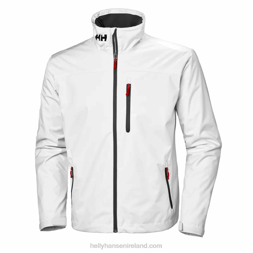BRIGHT WHIT 8V222F5 Helly-Hansen MEN'S CREW MIDLAYER SAILING JACKET