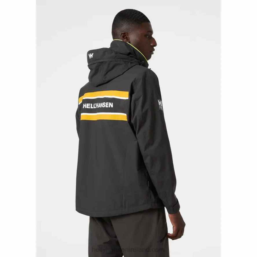 EBONY 8V222F110 Helly-Hansen MEN'S SALTHOLM SAILING JACKET